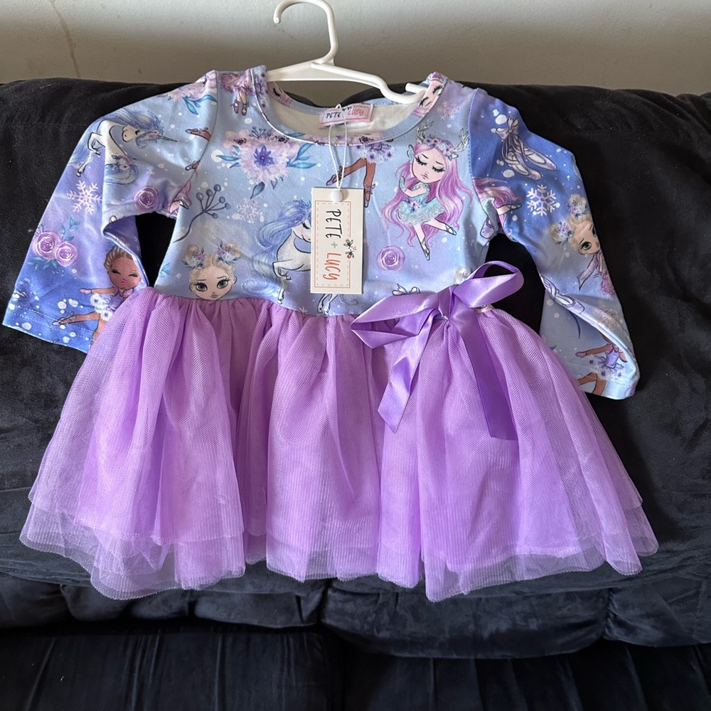 Pete and Lucy Purple Kids Dress
